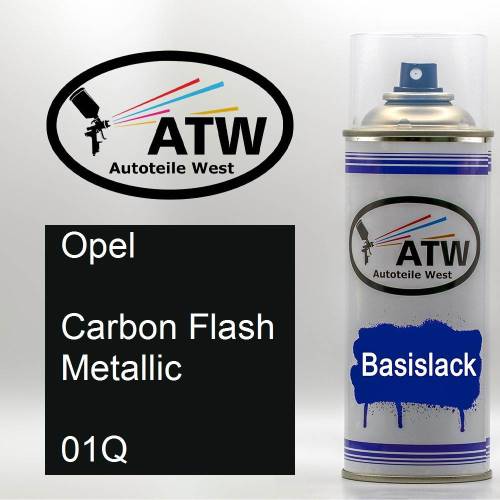 Opel, Carbon Flash Metallic, 01Q: 400ml Sprühdose, von ATW Autoteile West.